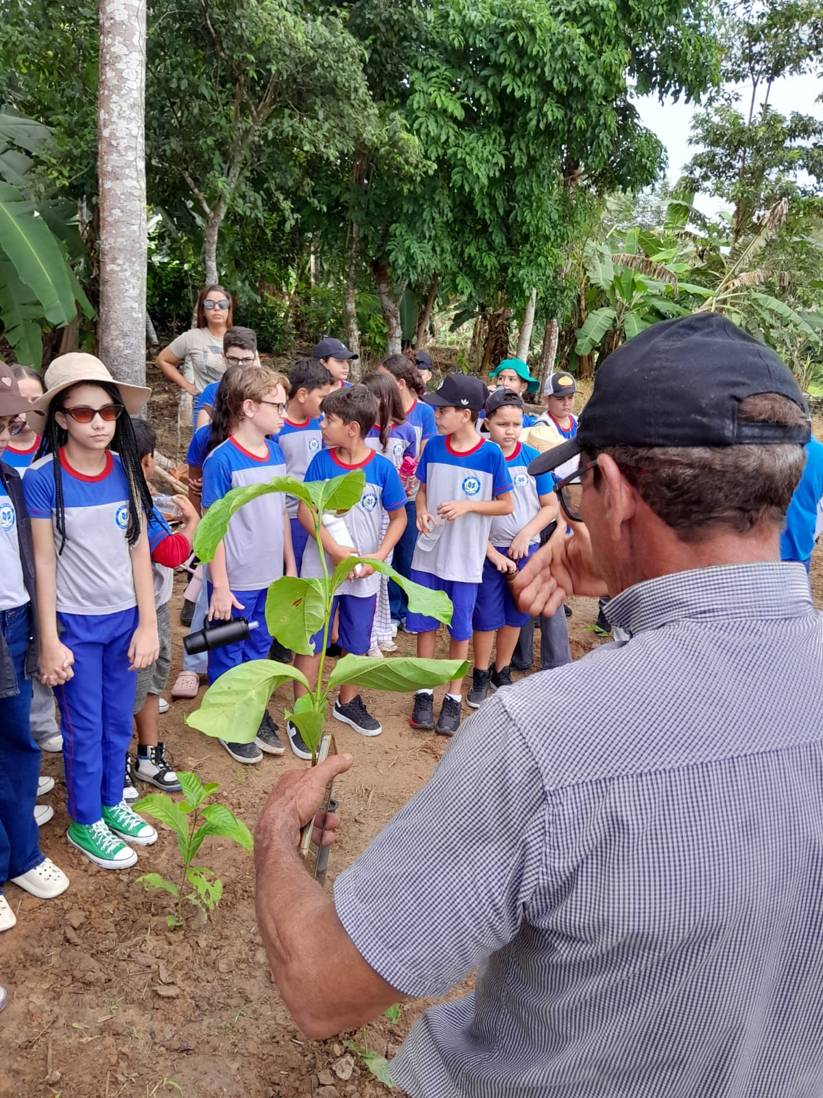 Semagri promove aula de campo para alunos da Escola Jandinei Cella